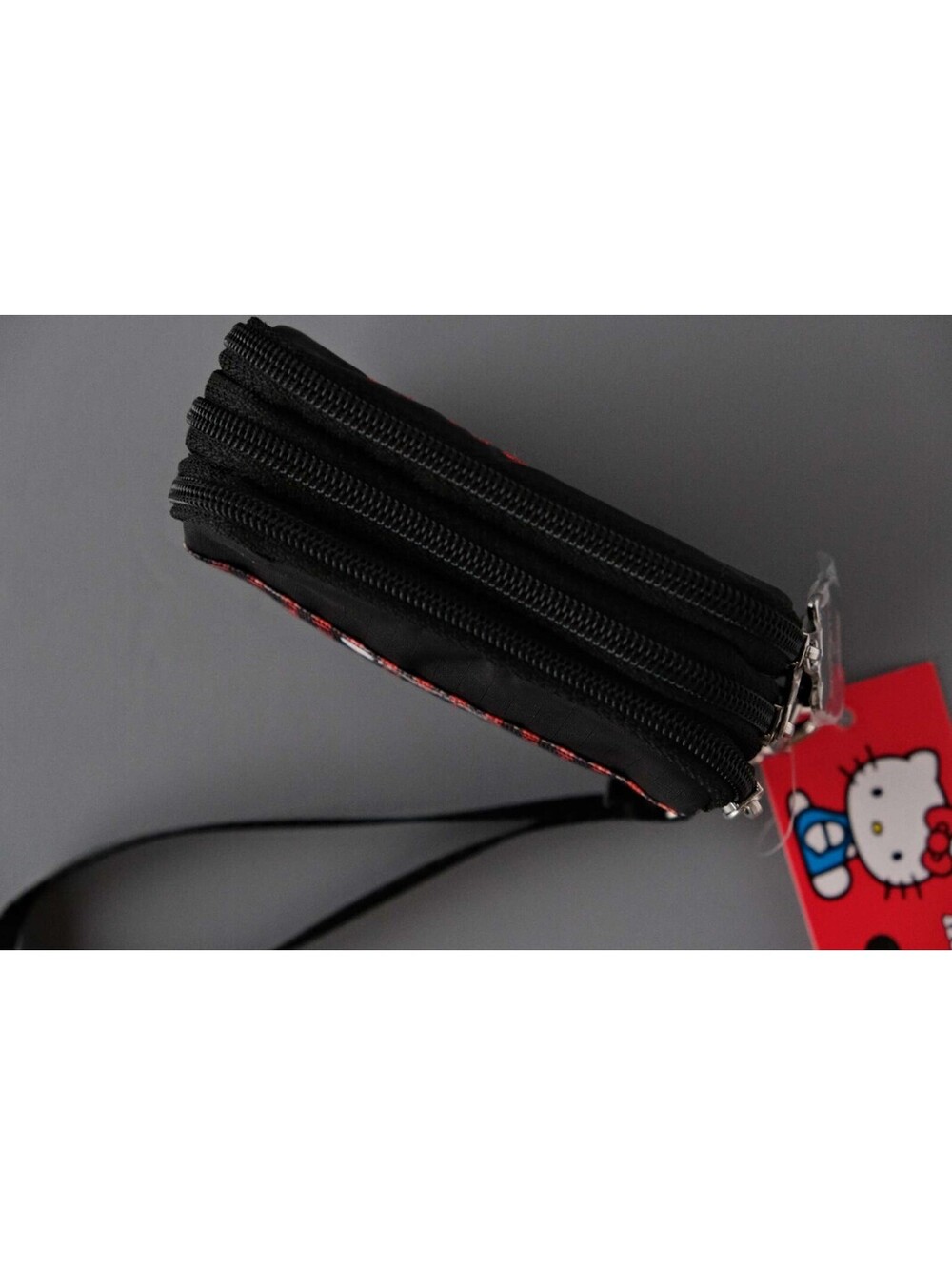 LeSportsac Hello Kitty Black 3-Zip Wristlet Wallet NWT - Picture 7 of 9